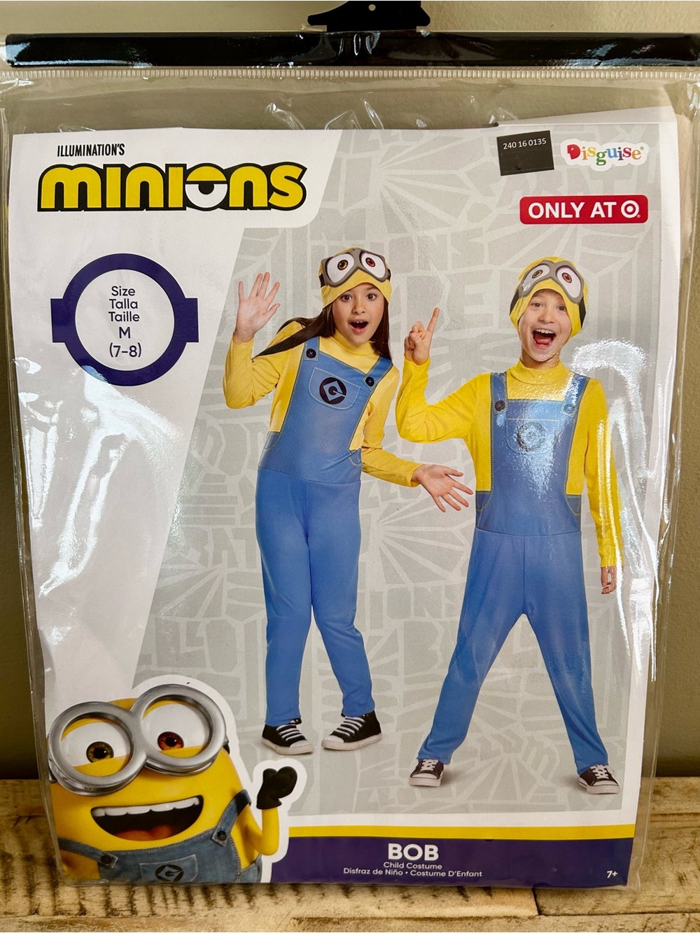 NWT Minions Bob Child Costume Sz M (7-8) - Picture 1 of 2
